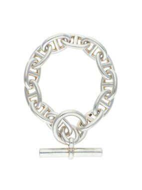 Hermes Chaine D'ancre TGM Silver Bracelet